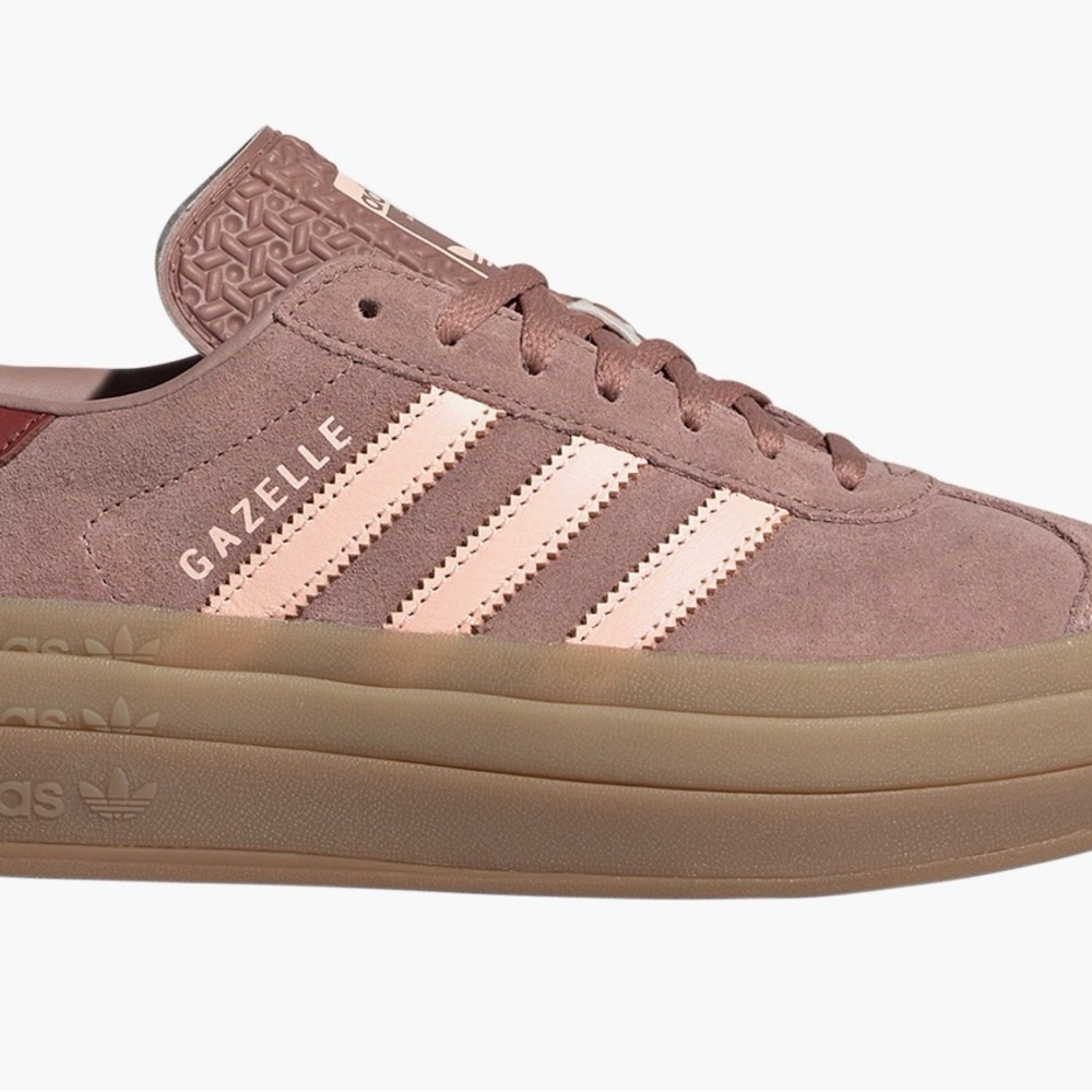 Never Worn Adidas Brown and Pink Sneakers with Suede Upper